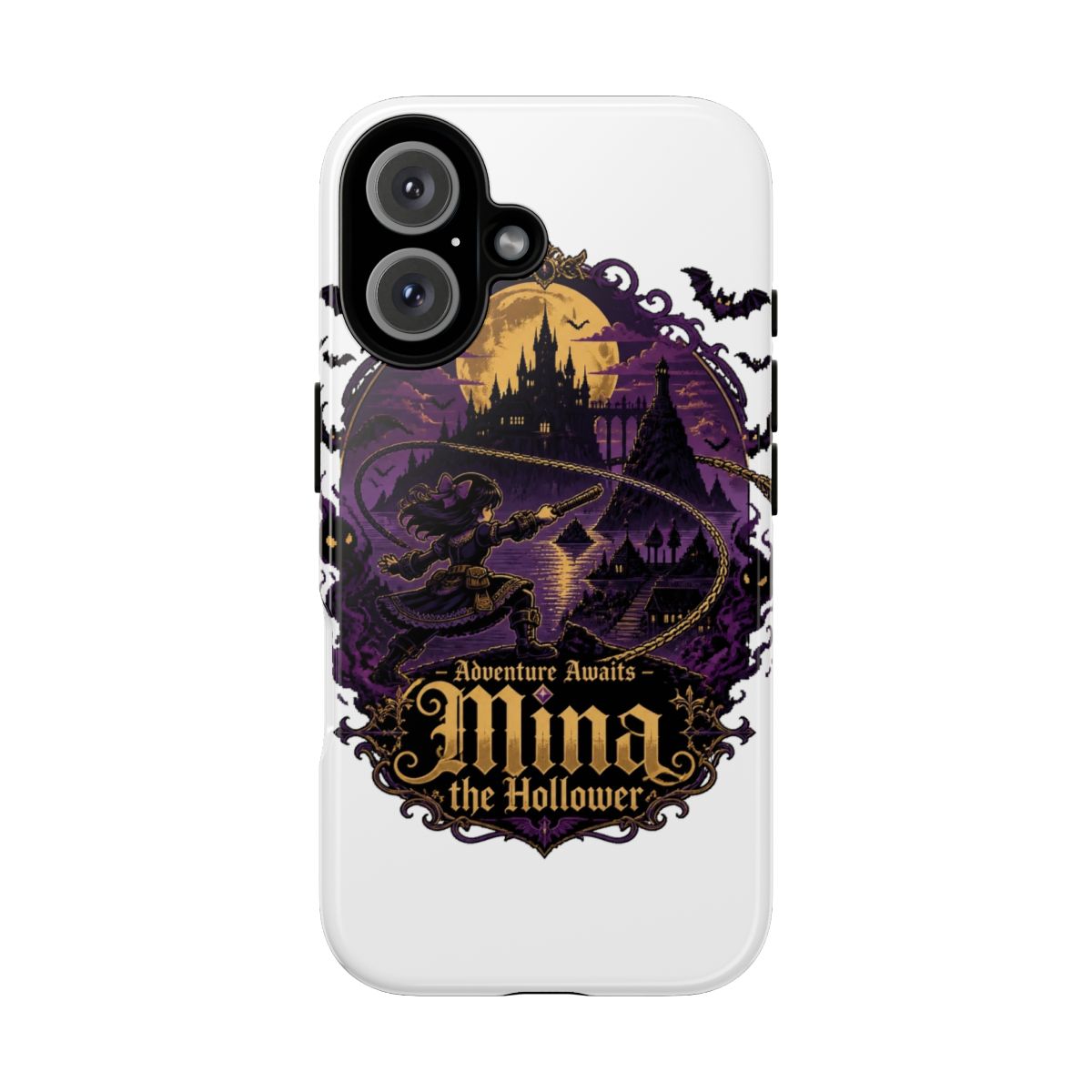 Mina the Hollower "Adventure Awaits – Mina the Hollower" Phone Case - alternate angle 2, merchandise