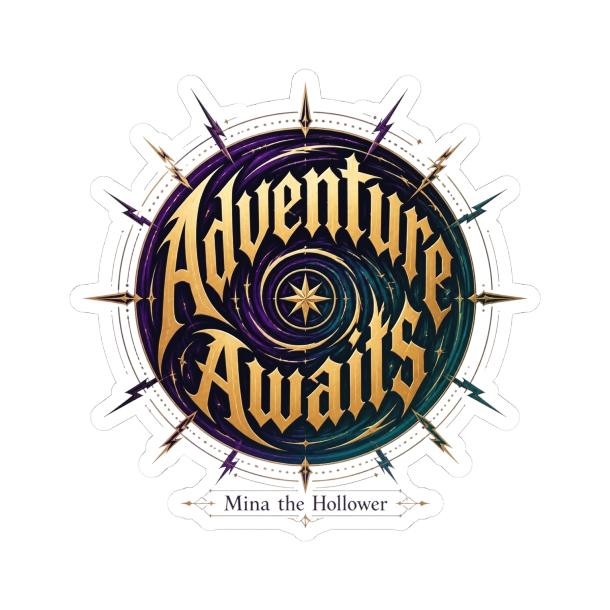 Mina the Hollower "Adventure Awaits" Sticker - alternate angle 2, merchandise