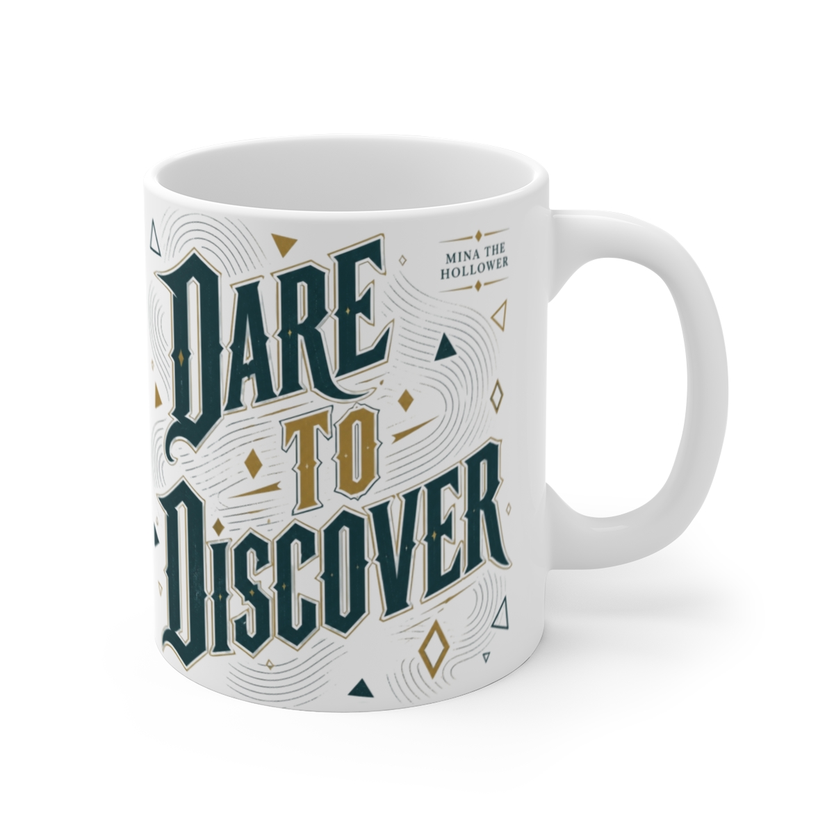 Mina the Hollower "Dare to Discover" White Mug