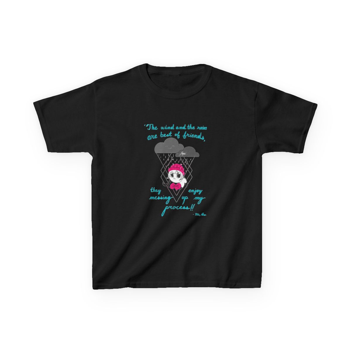 Miss. Mina the wind and rain Kids T-Shirt | Mina the Hollower - alternate angle 2, merchandise