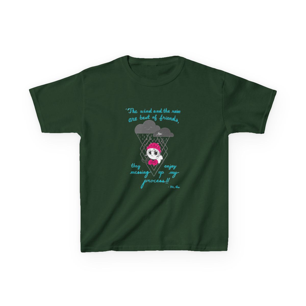 Miss. Mina the wind and rain Kids T-Shirt | Mina the Hollower - alternate angle 5, merchandise