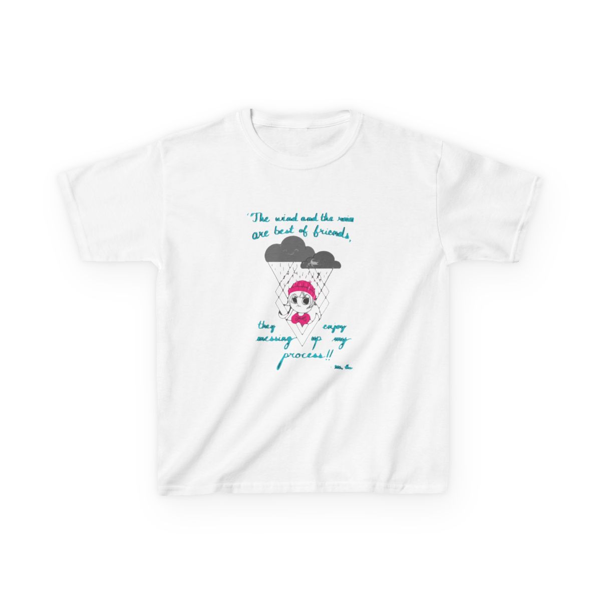Miss. Mina the wind and rain Kids T-Shirt | Mina the Hollower - Mina the Hollower official T-Shirts merch