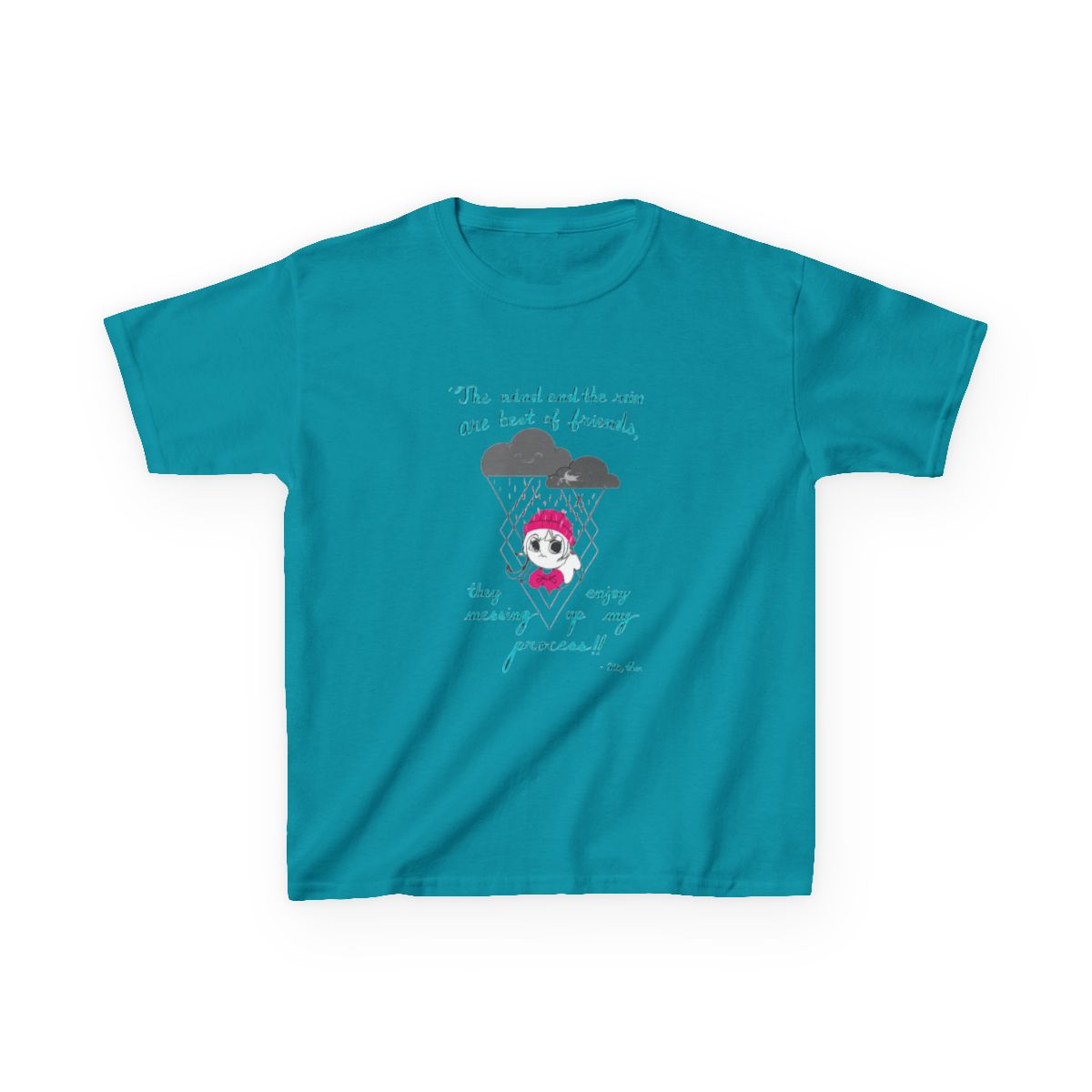 Miss. Mina the wind and rain Kids T-Shirt | Mina the Hollower - alternate angle 5, merchandise