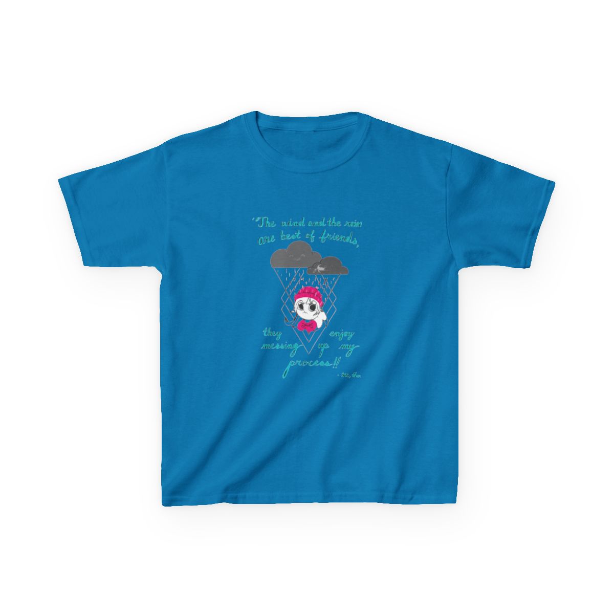 Miss. Mina the wind and rain Kids T-Shirt | Mina the Hollower - alternate angle 3, merchandise