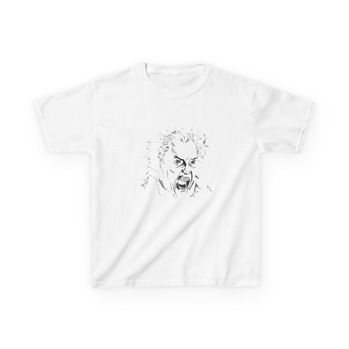THE HEADLESS HORSEMAN - Sleepy Hollow (Circle Black and White) Kids T-Shirt | Mina the Hollower