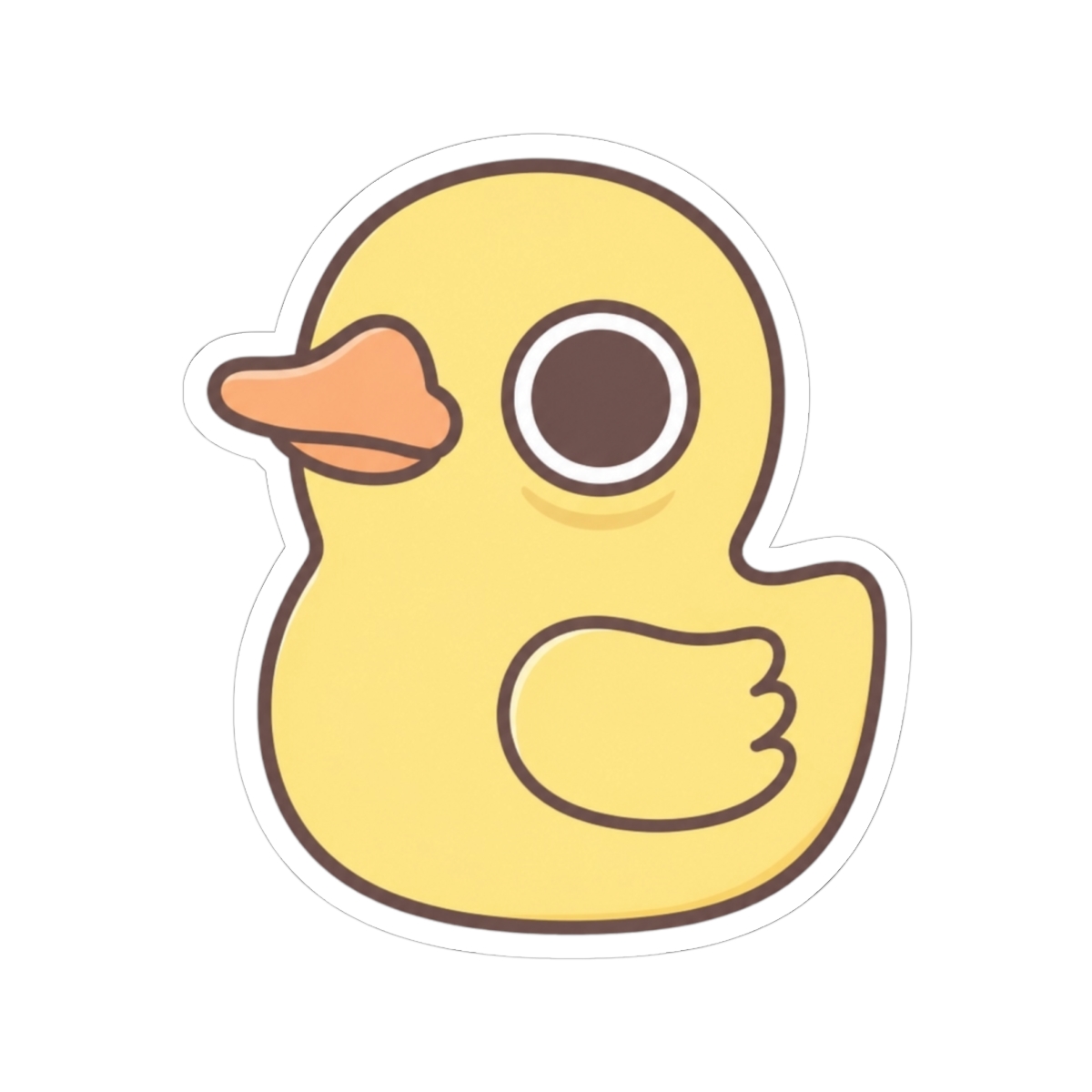 Cute Rubber Duck Hollow On The Inside Funny Sad Sticker | Mina the Hollower