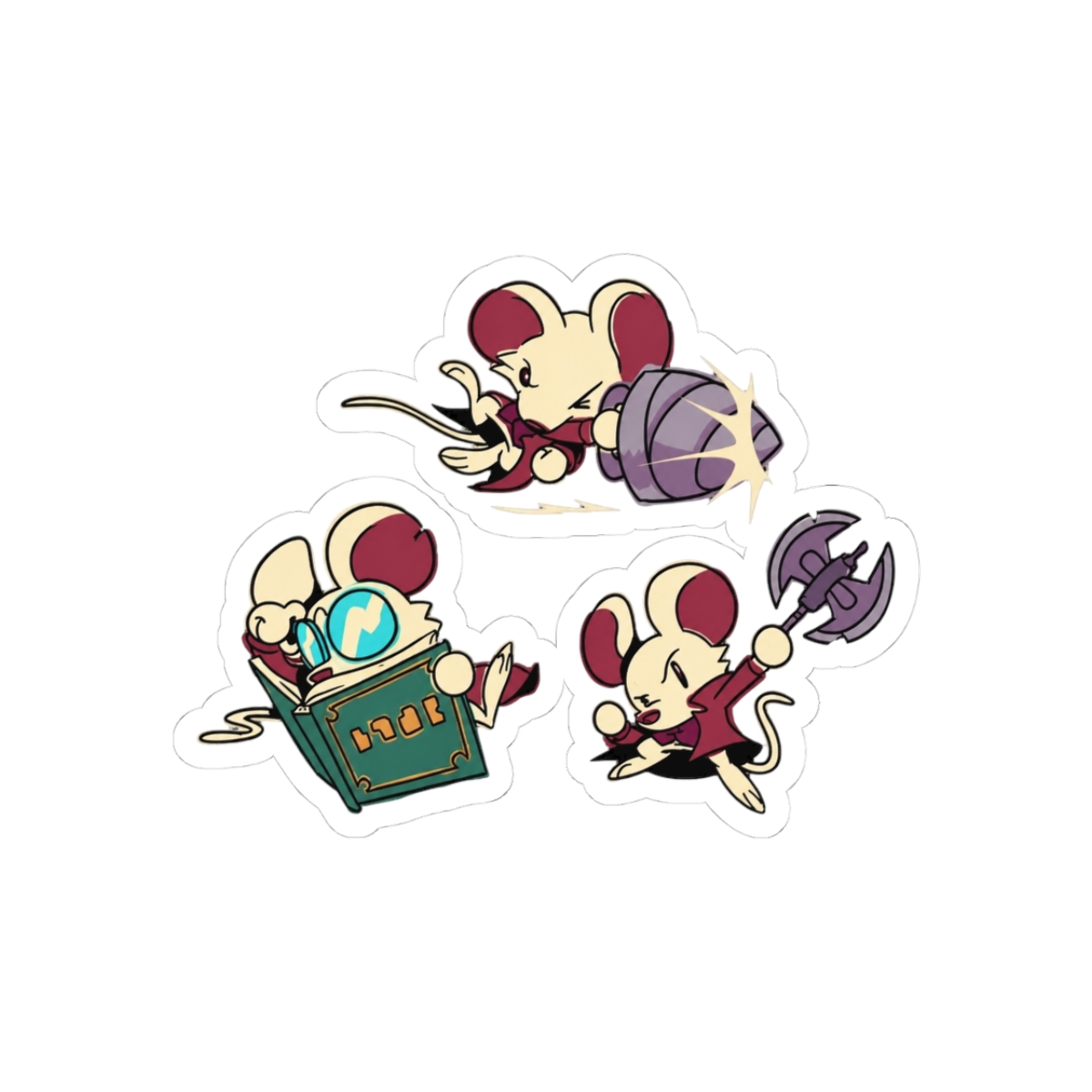 Mina Hollower Actions Sticker | Mina the Hollower - Official stickers merchandise